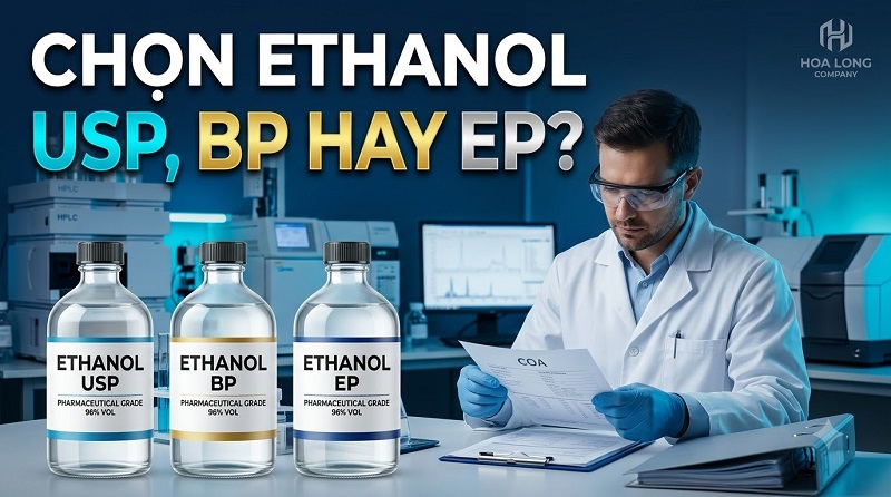 Tiêu chuẩn USP, BP, EP của Ethanol: Cách phân biệt và lựa chọn đúng